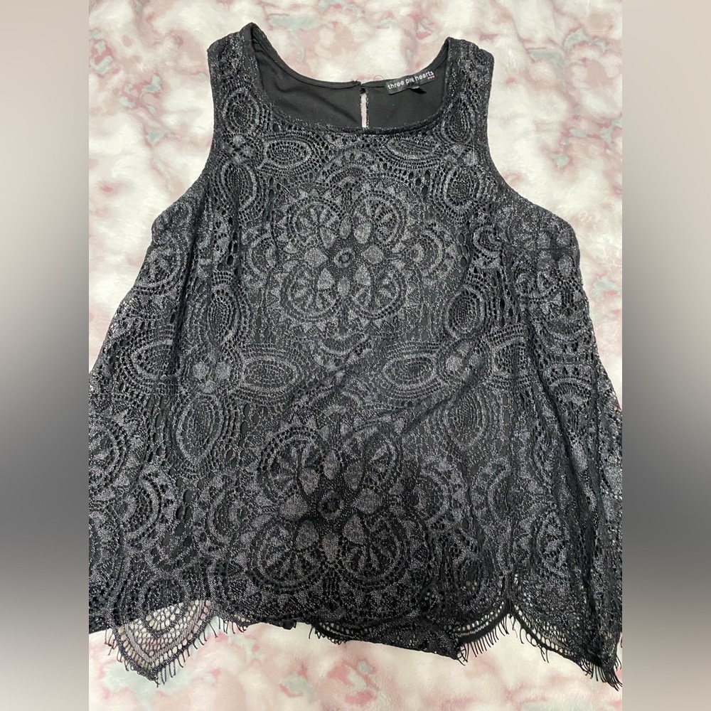 Three Pink Hearts Top